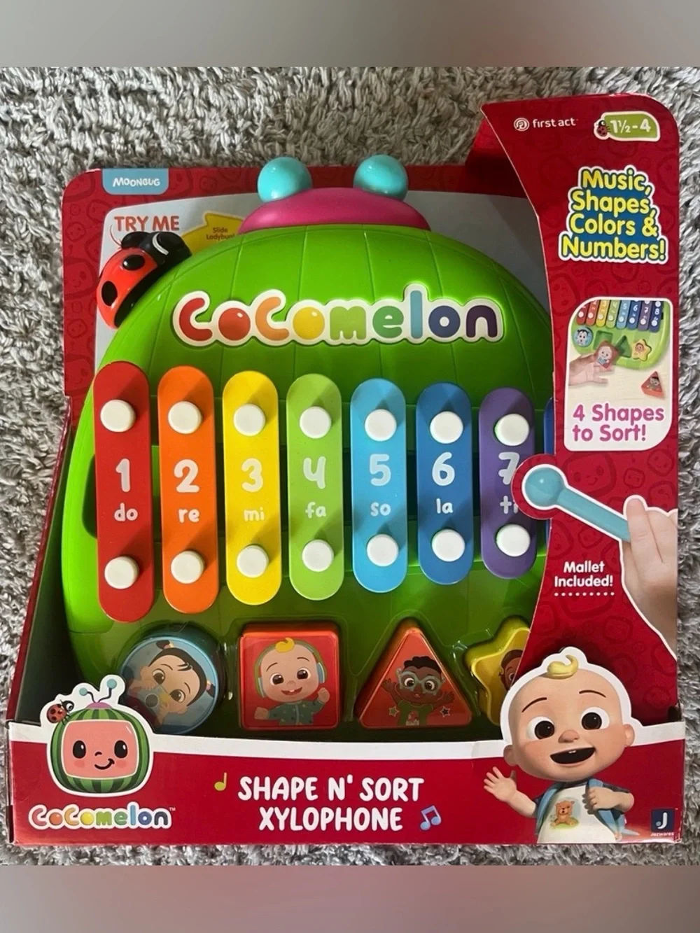 ✨$16✨NIB• CoComelon Shape N’ Sort Xylophone
